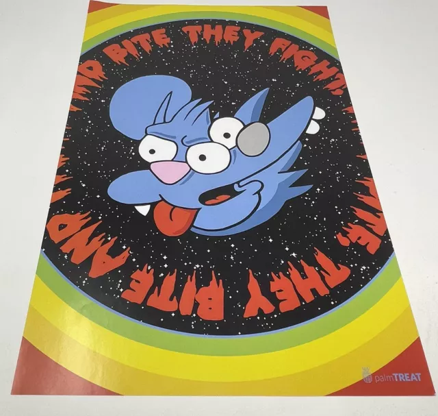 The Simpsons - Itchy And Scratchy Poster 12x18” Fan Art palmTREAT Print