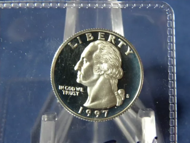 1997 S Proof Silver Washington Quarter Fresh From Proof Sets