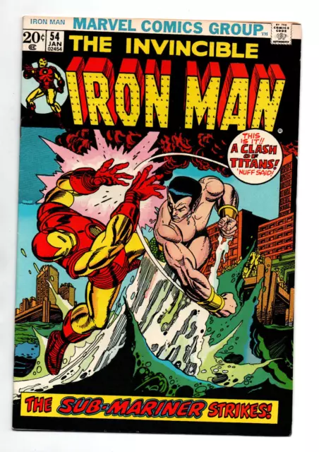 Invincible Iron Man #54 - 1st appearance Moondragon  - KEY - 1973 - VF/NM