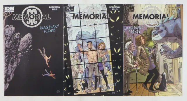 Memorial: Imaginary Fiends #1-3 VF/NM complete series IDW Chris Roberson set lot