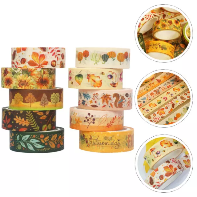 10 Rolls gift wrapping tape Craft DIY Washi Tape Gift Box Decorative Tapes