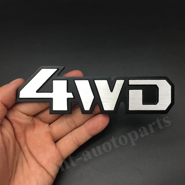 Metal Chrome 4WD 4x4 Car Rear Trunk Tailgate Emblem Badge Decal Sticker SUV