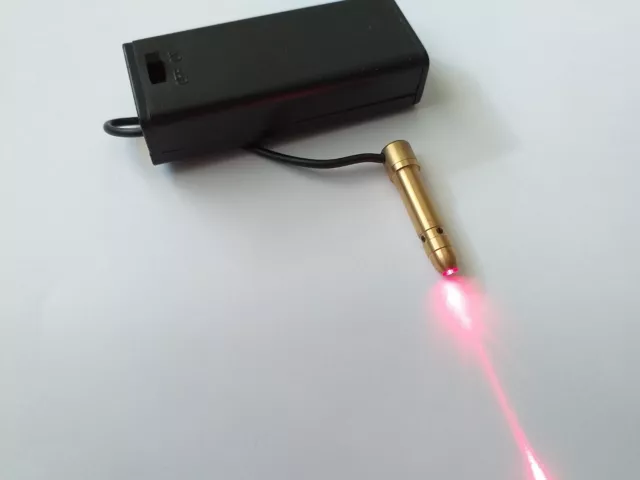 .22 LR Red Laser Bore Sighter, Cartridge Laser Tactical .22 Long Rifle