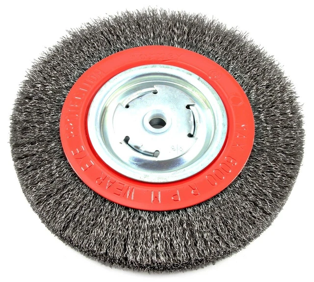 72762 Wire  Wheel Brush, Wide Face Coarse Crimped with 1/2-Inch