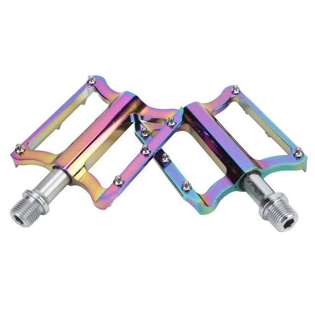 Pédales de vélo, pliantes, en aluminium, avec réflecteurs et anti-rouille, diamètre