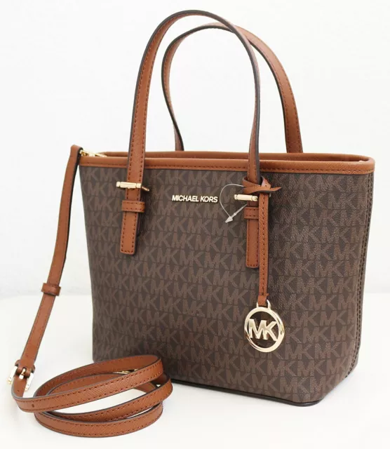 MICHAEL KORS BORSA Jet Set Travel XS Carryall Totale Nuovo Borsa