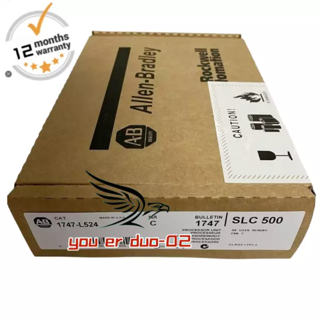 New& Sealed Allen Bradley 1747-L524 SER C SLC 500 CPU Processor Unit Module AB