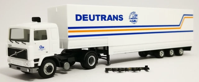 Camion Volvo F12 Avec Remorque Herpa HO 1/87 - Échelle 1/87, Transport Julius Meinl, Occasion En Boîte