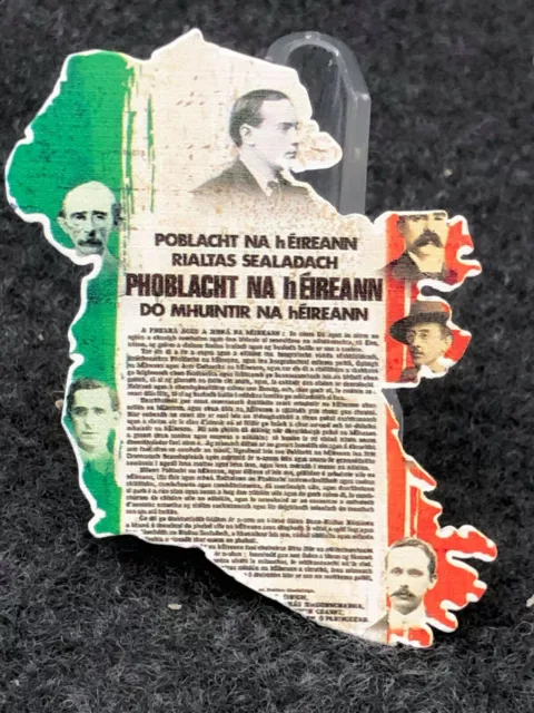 Gold Silber Irland Karte Münze Irische Unabhängigkeit 1921 Proklamationsflagge Dublin UK 3