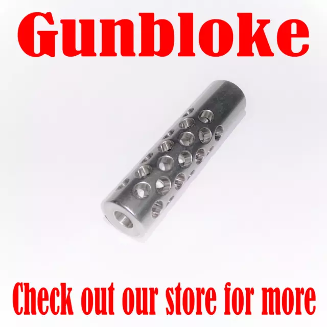 .223/.22LR/.22WMR RADIAL SLIM STAINLESS Muzzle Brake 1/2x28 - 15.9mm OD