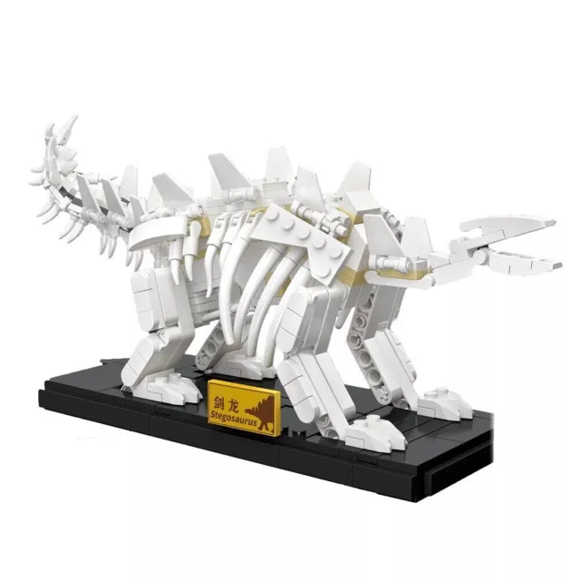 Building Blocks MOC Stegosaurus Dinosaur Fossil Model DIY Bricks Kids Toys 3604