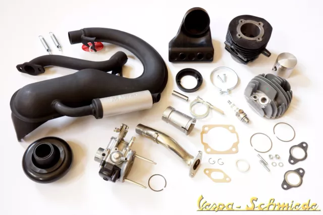 VESPA Tuning-Kit V50 - Stufe 2 - Zylinder DR 75cm³ Vergaser Auspuff 50N Special