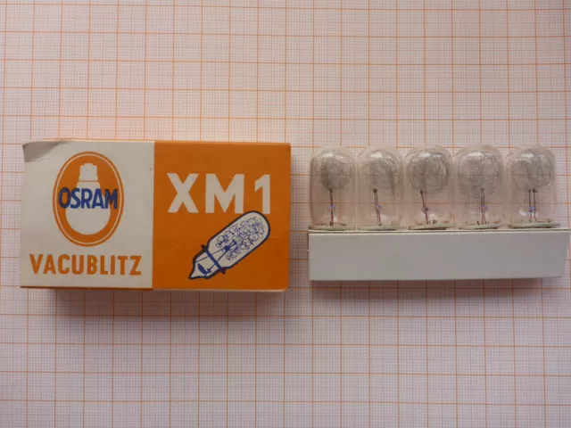 5 x OSRAM XM1 Blitzlampen Vacublitz in Originalverpackung      Blitzlicht Bulbs