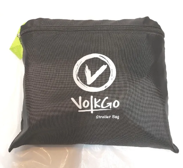 VolkGo Stroller Travel Bag Large Gate Check Bag Double Single -Air Black NEW