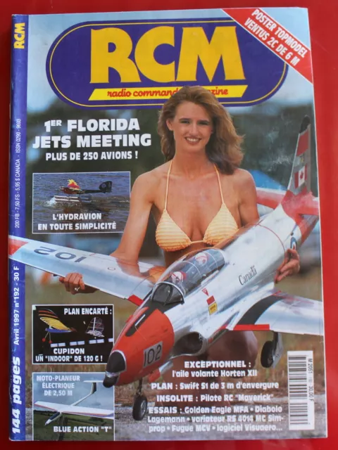 RCM Radio Commande Magazine - Aéromodélisme - N°192 (1997) & PLAN : Cupidon