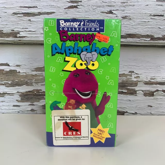 Barneys Alphabet Zoo Vhs Tape 1994 Barney And Friends Collection New