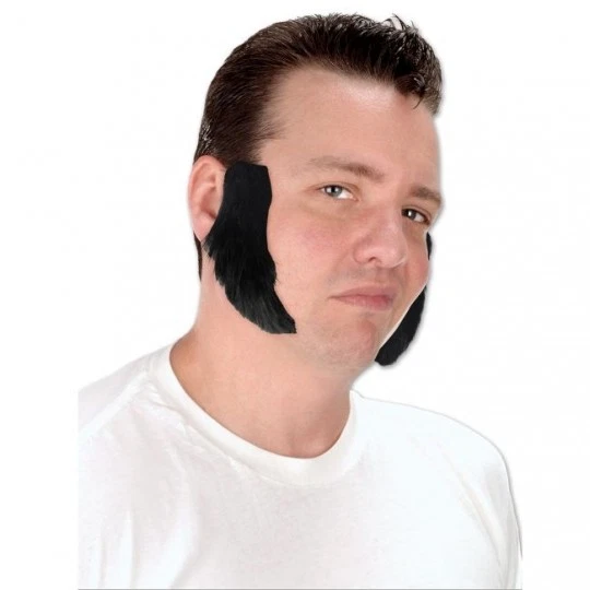 Mutton Chop Sideburns 4.5" Self Adhesive 1950's Costume Accessory Supplies