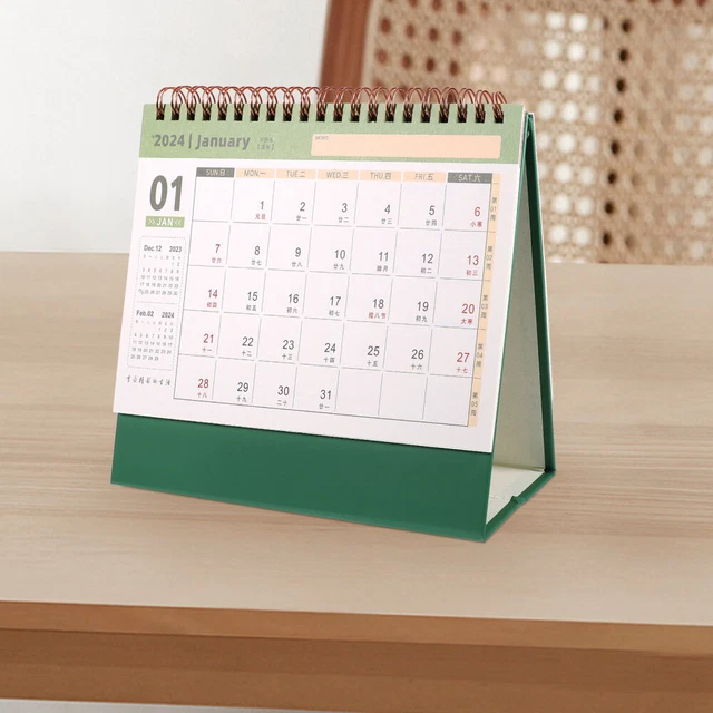 OFFICE DESK CALENDAR Small 2024 Calendar Office Table Calendar Binding