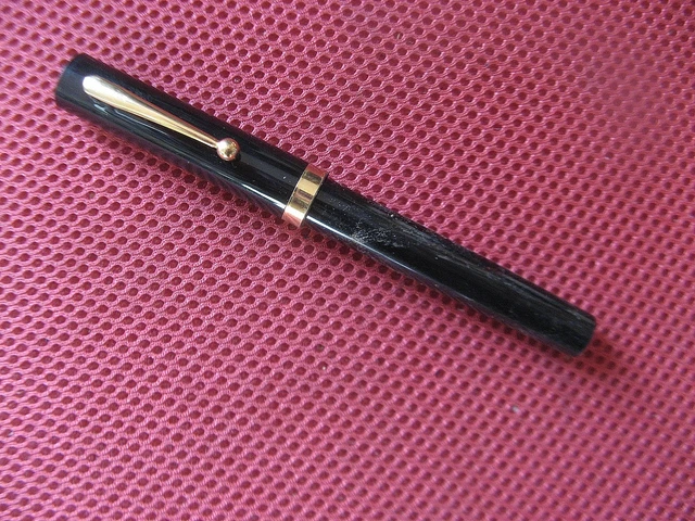 Stylo Plume Prestige Sheaffer Triumph - Plaque Or 23K - Modèle Q295 Noir - Occasion Très Bon État