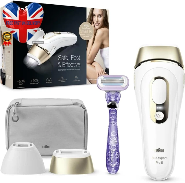 IPL Silk Expert Pro 5, Visible Permanent Hair Removal with Precision Head for Bo
