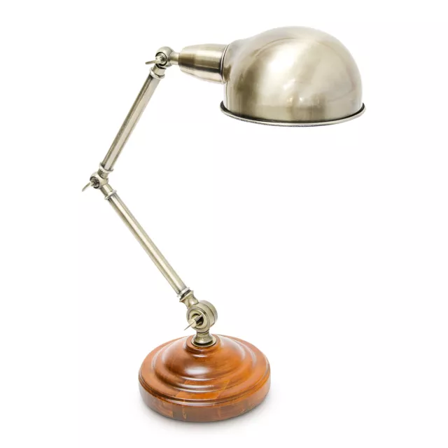 Lampe de Table inclinable style industriel Lampe de Bureau effet laiton
