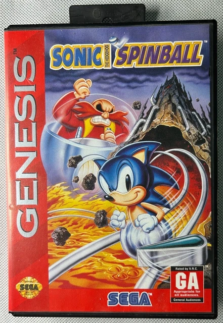 SONIC THE HEDGEHOG Spinball SEGA Genesis/ Mega Drive Complete CIB UK ...