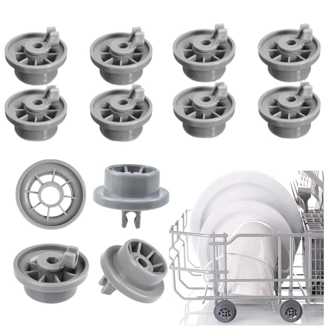 Aspares Korbrollen Set 8 Stück - Ersatzrollen Für Bosch, Neff & Siemens Geschirrspüler