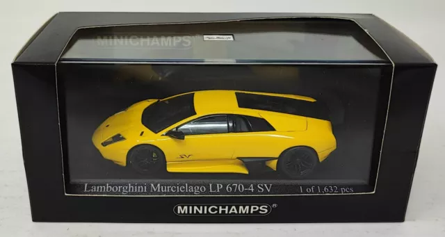 MINICHAMPS 1:43 Lamborghini Murcielago LP 670-4 SV 2009 Yellow 400103940 Diecast