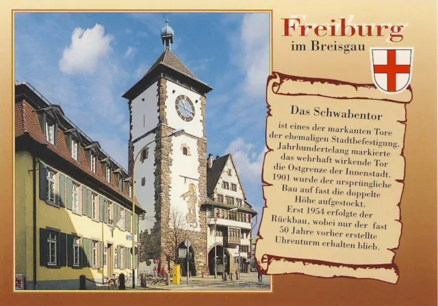 AK: Freiburg im Breisgau - Das Schwabentor (Chronik)