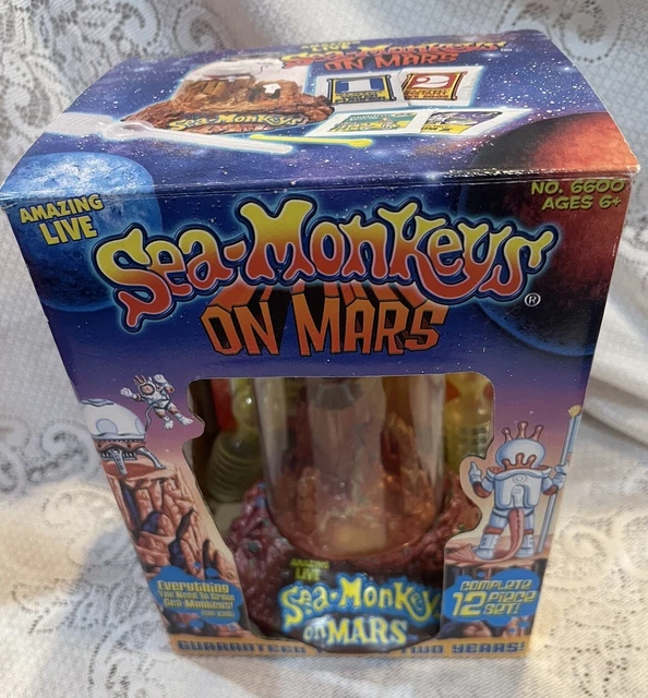 2000 Vintage Sea Monkeys on Mars Sea Diamonds Monkey Food Missing Growth Food
