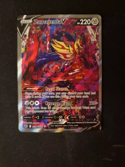 Pokemon Crown Zenith / Zenit der Könige 2023 Englisch Zamazenta V Alternativ Art
