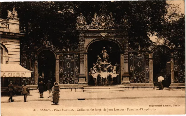 CPA Nancy-Place Stanislas-Wrought Iron Grids by Jean Lamour (187125)