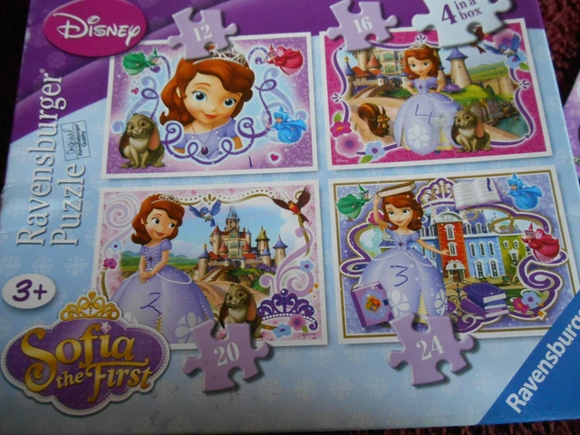 RAVENSBURGER DISNEY SOFIA The First 4 In A Box Jigsaw Puzzles £0.99 ...