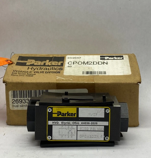 Parker Hydraulic Pilot Operated Sandwich Check Valve 5000 PSI  CPOM2DDN