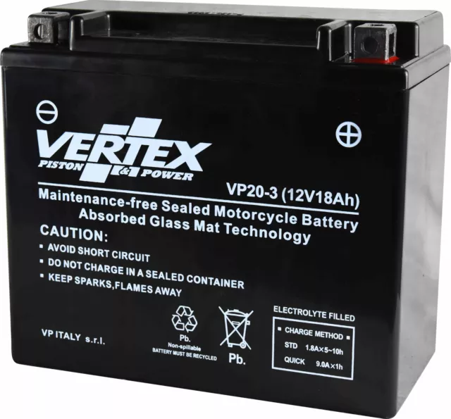 Vertex Battery For Harley Davidson FXD 1450 Dyna Super Glide 1999