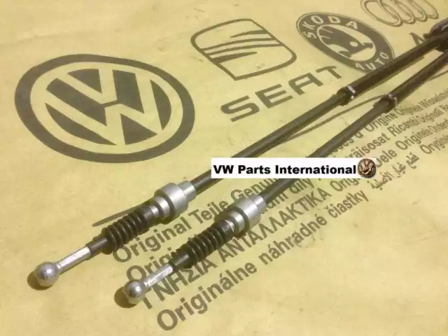 VW Golf MK4 R32 GTI Handbrake Cables 2x New Genuine VW OEM Parts