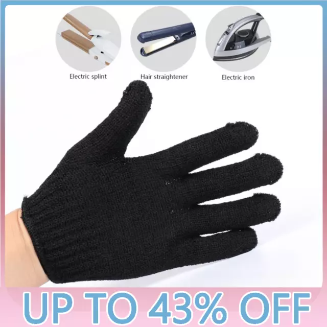 1 Pair Heat Resistant Protective Gloves For Hair Straightener Curling Tong Wand