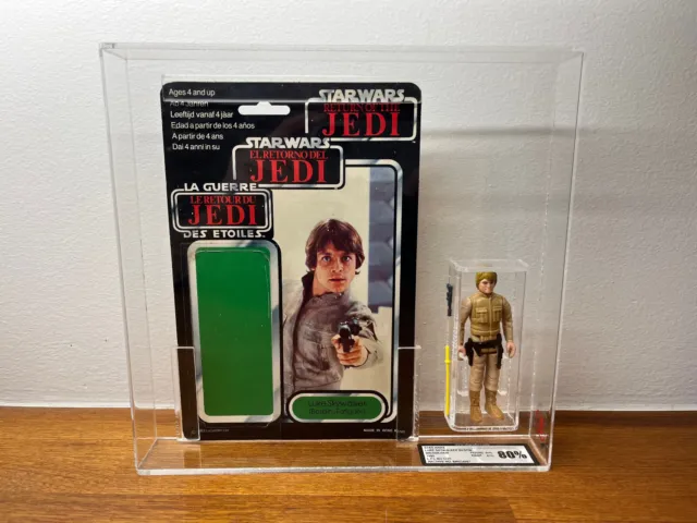 Star Wars Vintage Luke Skywalker Bespin Tri Logo Cardback UKG 80 Kenner no AFA