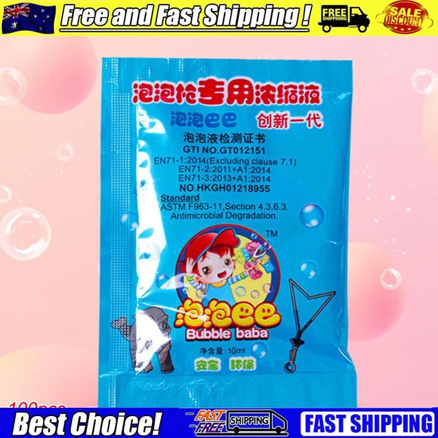 BUBBLE SOLUTION CONCENTRATE Nontoxic Safety 10ml Bubble Water Refills