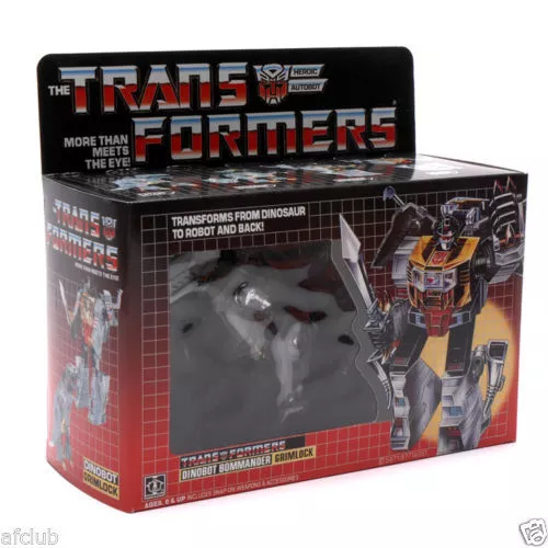 New Transformers TF G1 Reissue MISB Dinosaur Dinobot Bommander Grimlock Box Set