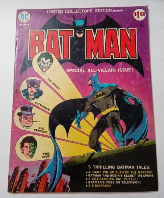 DC COMICS Limited Collectors’ Edition, BATMAN Special All Villain Issue (1975)