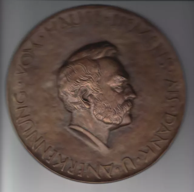 Große eins. Bronzegussmedaille o.J., Werner von Siemens - Verdienstmedaille, vz