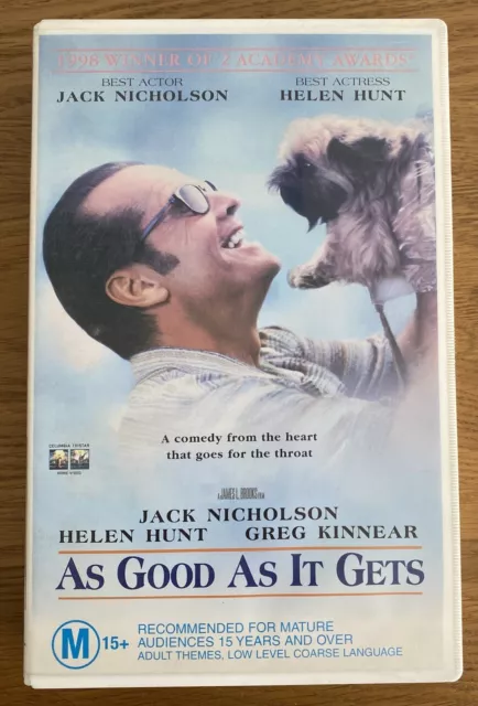 AS GOOD AS IT GETS VHS Video 1998 Big Box Ex Rental TESTED Free