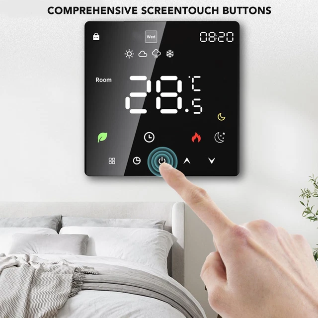 (WiFi) Thermostat Intelligent Thermostat Programmable Niveau IP20