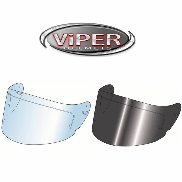 VIPER F656 VINTAGE Motorcycle Motorbike Scooter Helmet Visor Clear