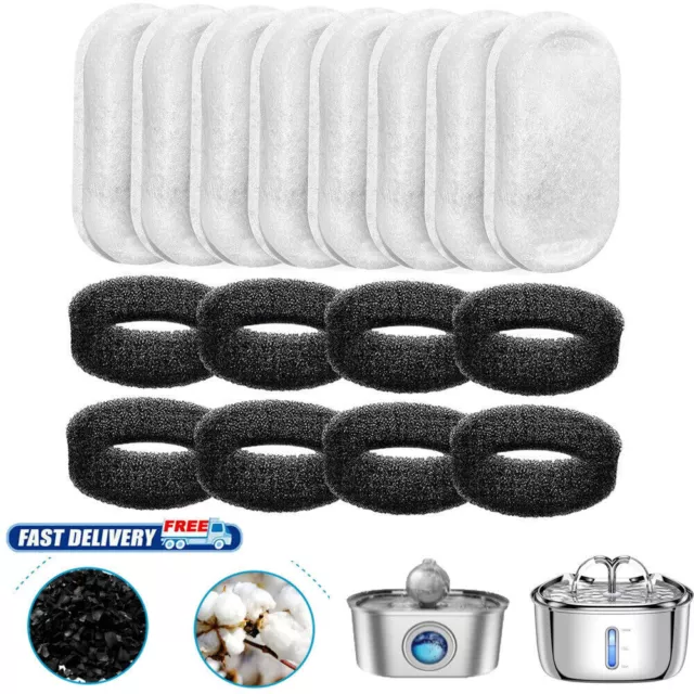 Pet Water Replacement Filters for Pet Water Fountain 3.2/4.0L Adjustable Water