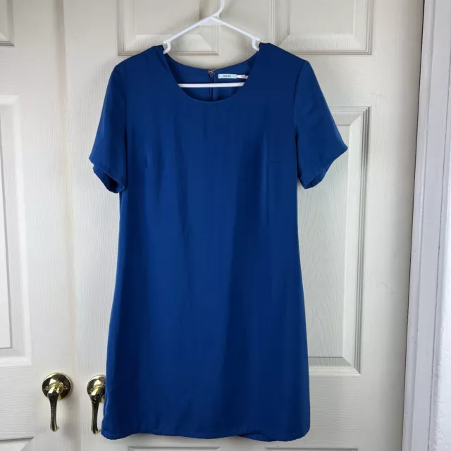 Kimchi Blue Dress Womens Size Medium Midi Short Sleeve Flowing Lined 2