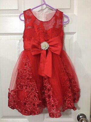 Baby Girl’s Party Frock / Age 12-18 Months / Embellished & Embroidered / Used