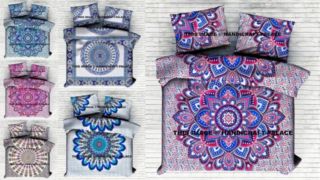 5 PC Lot de Vente en Gros Mandala Indien Couverture Housses Jeux Literie Reine