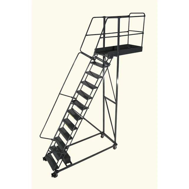 Ballymore Rolling Ladder Overall Height 170 in Steps 13 Cap 300 lb